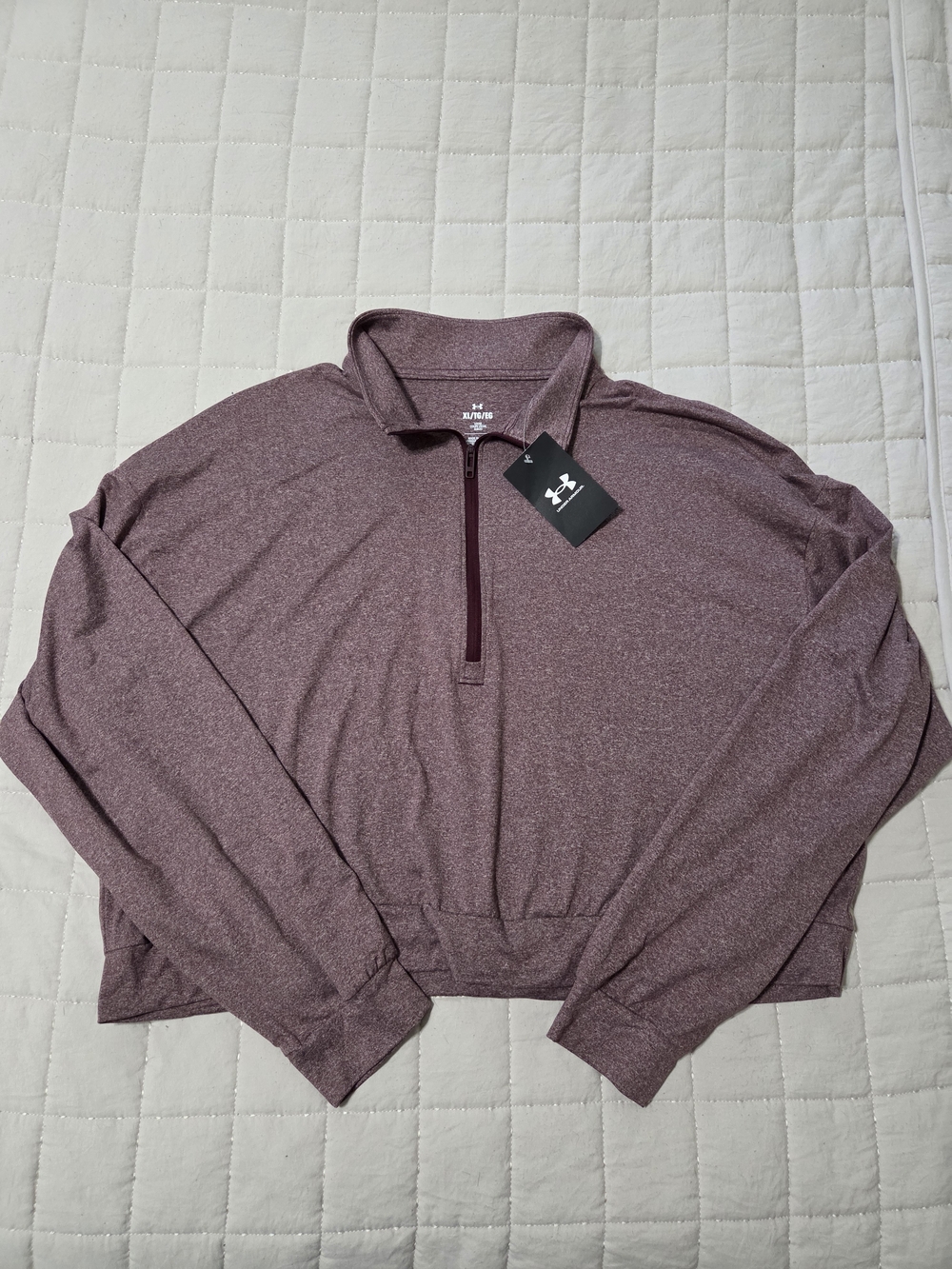 Under Armour Women’s Plum Crop Half-Zip Pullover